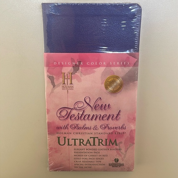 ❤️ 🆕 HOLMAN New Testament with Psalms & Proverbs PURPLE Cover bible - Picture 3 of 4